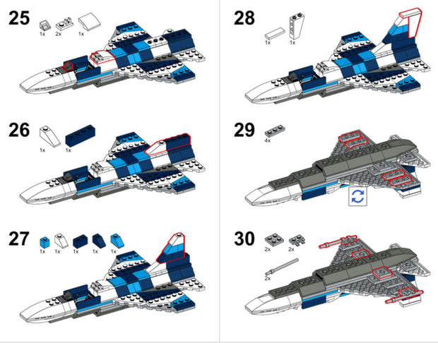 F-16 Blue Aggressor Custom Set