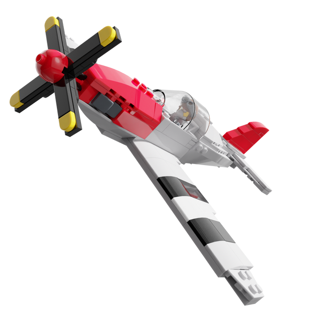 P-51 Red Mustang Custom Set