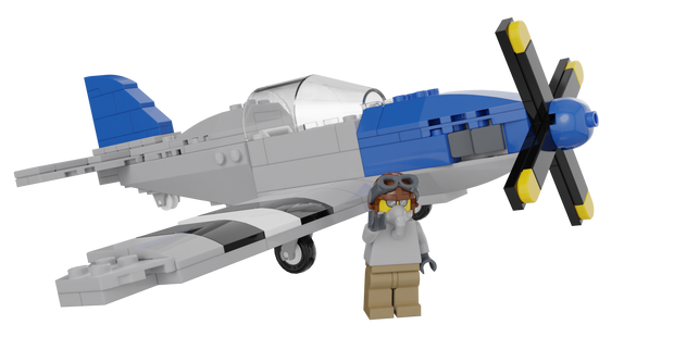 P-51 Blue Mustang Custom Set