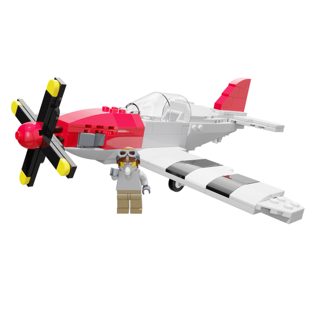 P-51 Red Mustang Custom Set